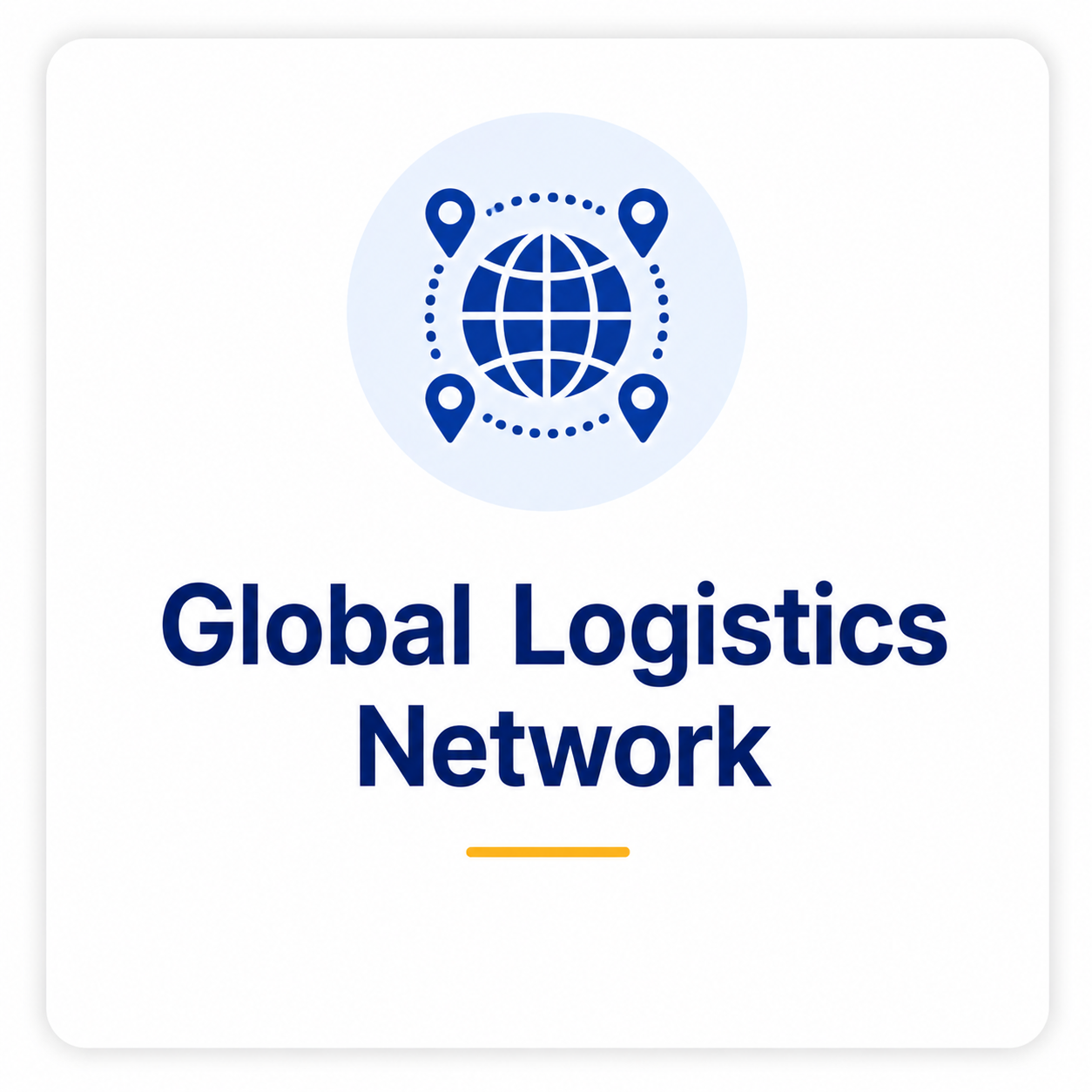 Global logistics network connecting international import, export, and worldwide freight transportation.